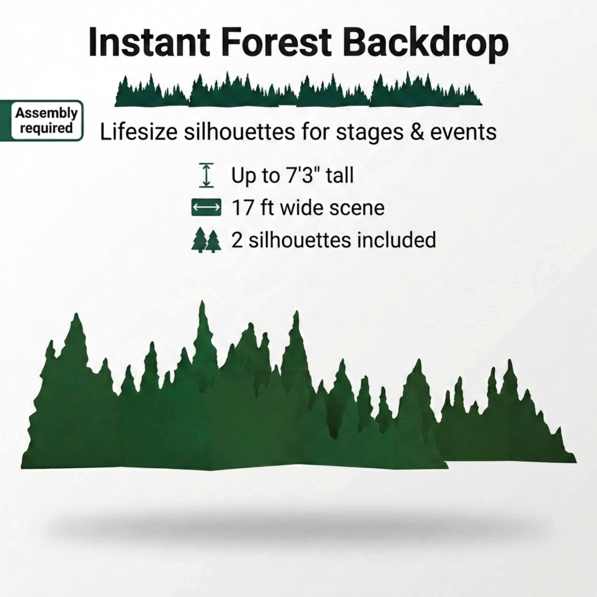 Anderson's Green Pine Trees Lifesize Cardboard Standup - Image 6