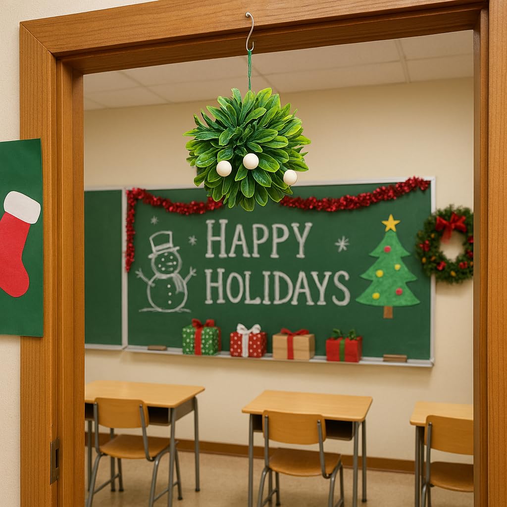 Anderson's Hanging 5" Mistletoe or Kissing Ball – Christmas, Christmas in July, Bridal Showers, Weddings, Parties & Holiday Décor for Home, Office, Events & Gift Giving - Image 6