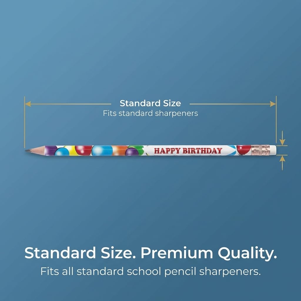 Anderson's Happy Birthday from Your Principal Pencils, Student Gifts, 25 Pack - Image 6