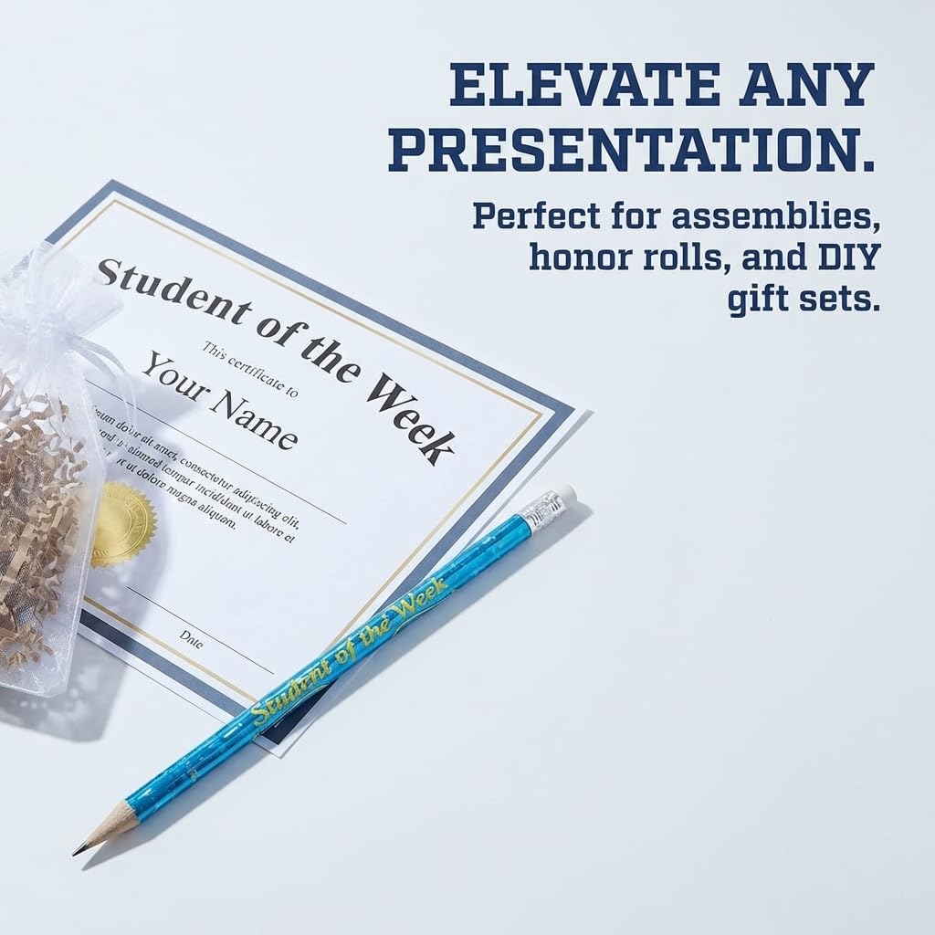 Anderson's, Holographic Student of the Week Pencils, Set of 100, School Pencils, Student Awards, Recognition - Image 8