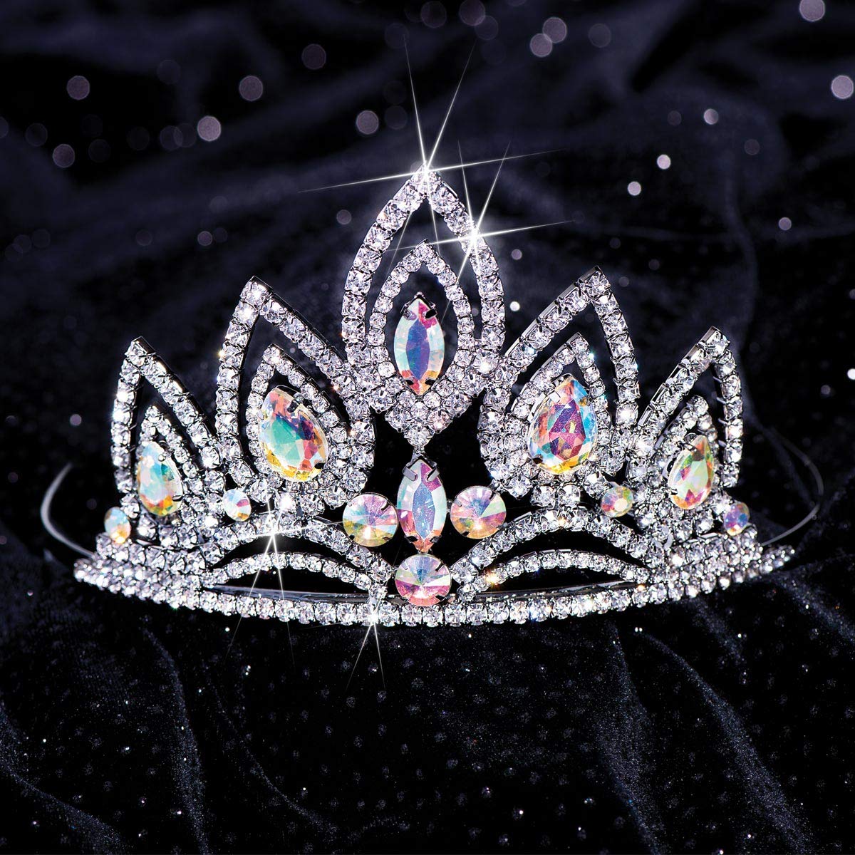 Anderson’s Blue Majesty Homecoming 2026 Royalty Set, Crown Tiara Sashes and Buttons for King and Queen Recognition at Homecoming Coronations, School Dances, and Formal Events, 6-Piece Set - Image 2