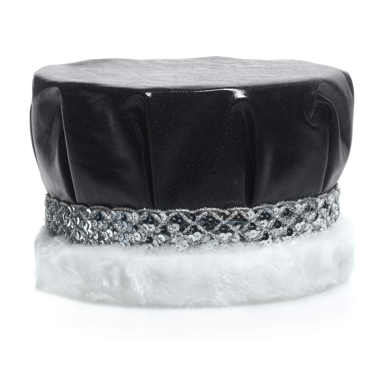 Anderson's Homecoming 2023 Royalty Set with Elizabeth Tiara, Black Crown, Silver Sashes, and Black Buttons, High School - Image 3