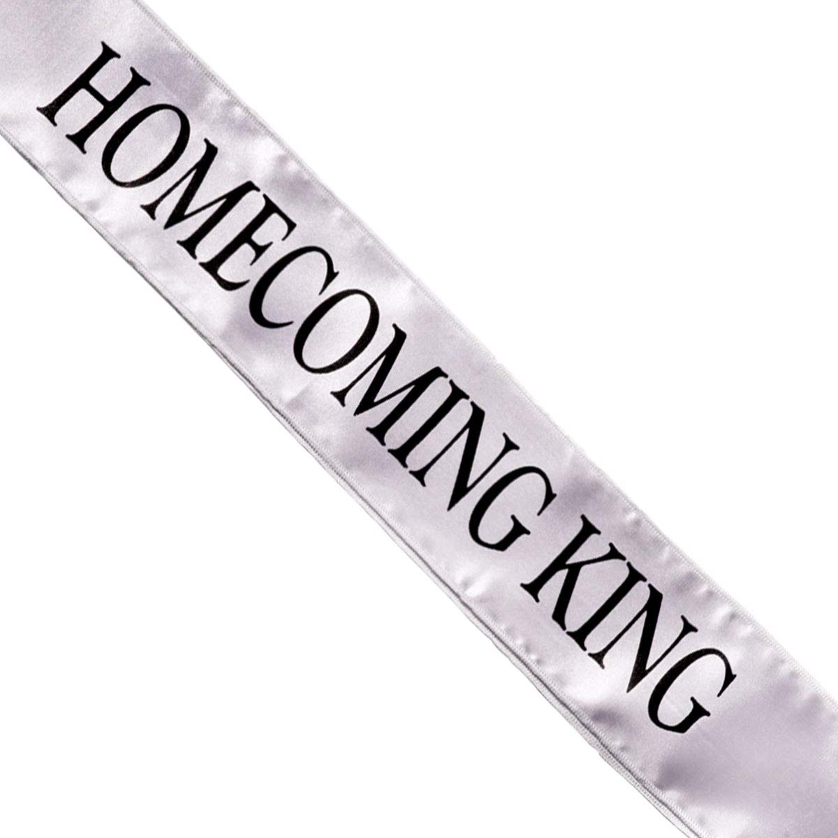 Anderson's Homecoming 2023 Royalty Set with Elizabeth Tiara, Black Crown, Silver Sashes, and Black Buttons, High School - Image 5