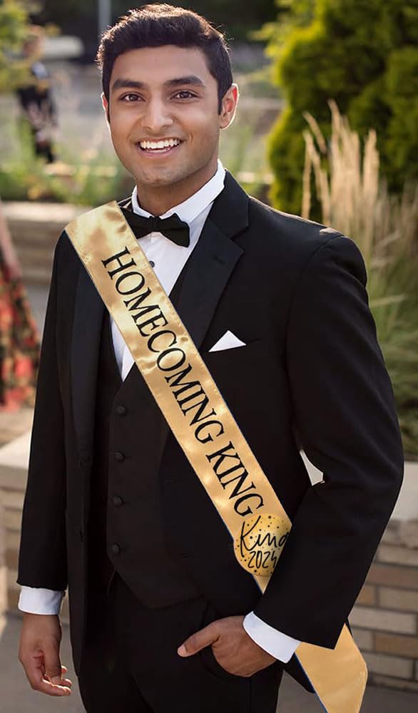 Anderson's Homecoming Coronation Set for 10, Metallic Crown/Braid Band/Fur Trim - Image 7