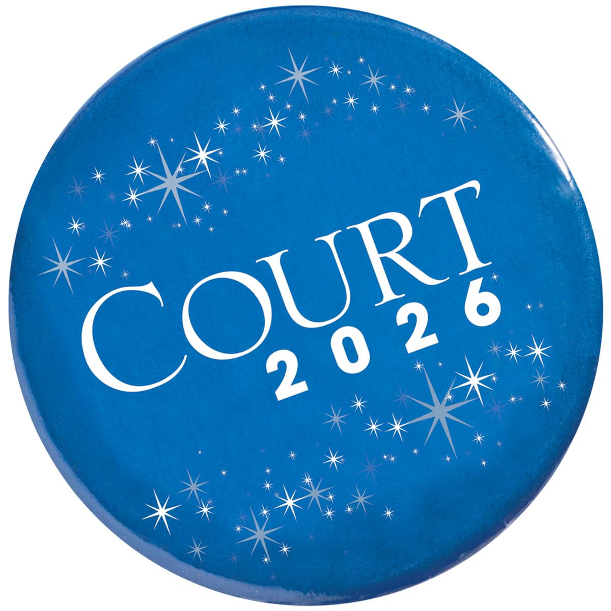 Anderson's Homecoming Court 2026 Set with Blue & White Satin Sash, Keepsake Button, High School Sash and Button for Homecoming Court, School Dance, Parade, Costume, Event, 2 Piece Set - Image 3
