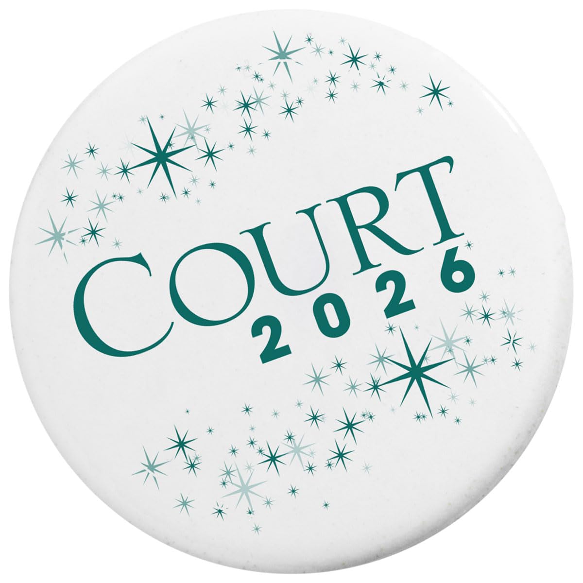 Anderson's Homecoming Court 2026 Set with Green & White Satin Sash, Keepsake Button, High School Sash and Button for Homecoming Court, School Dance, Parade, Costume, Event, 2 Piece Set - Image 3