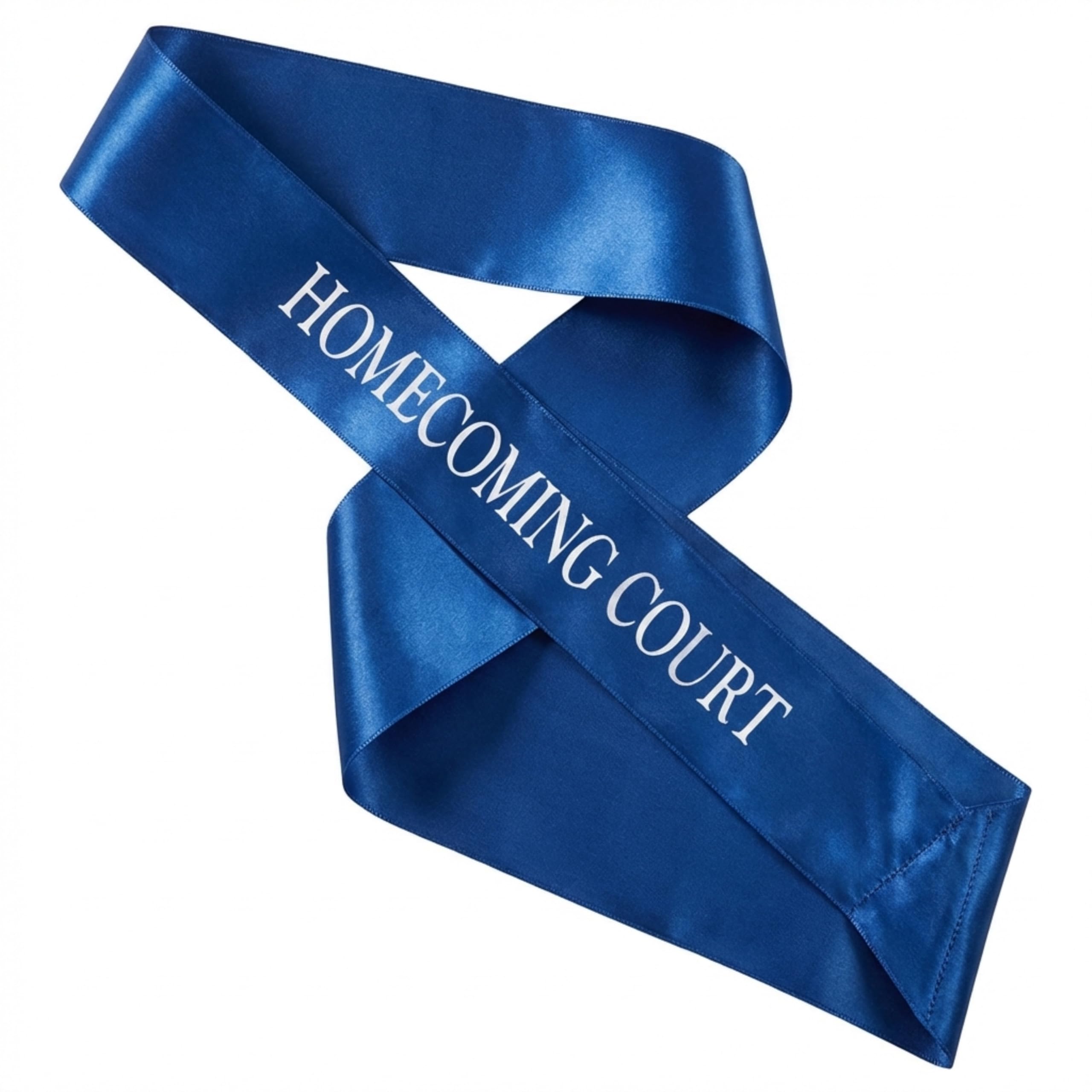 Anderson's Homecoming Court Blue Satin Sash with White Lettering, 3" x 72" Homecoming Royalty Sash for Court Coronation, Homecoming Night Accessories for Homecoming Court and Formal Events - Image 8