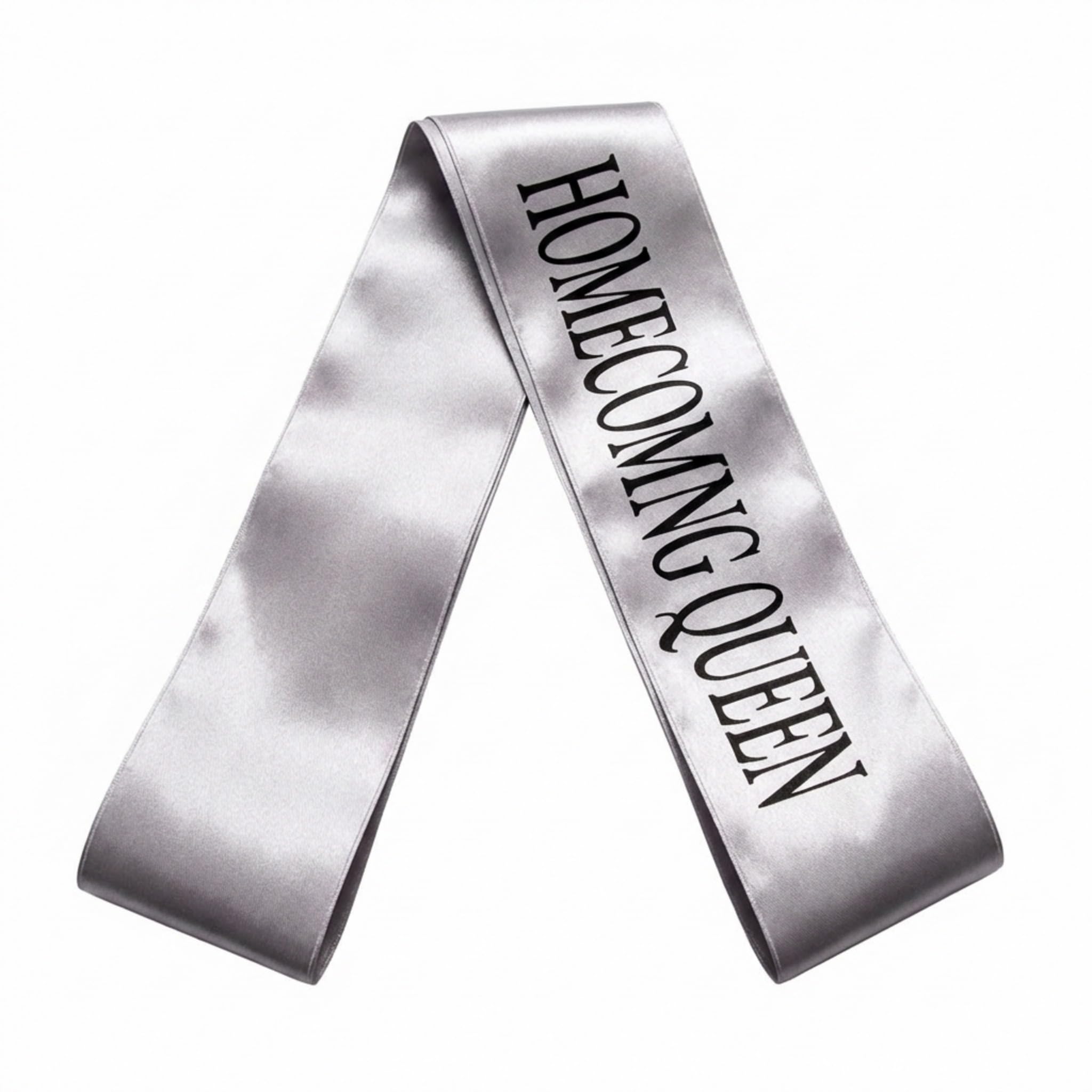 Anderson's Homecoming Queen Silver Satin Sash with Black Lettering, 3" x 72" Homecoming Royalty Sash for Queen Coronation, Homecoming Night Accessories for Homecoming Court and Formal Events - Image 8