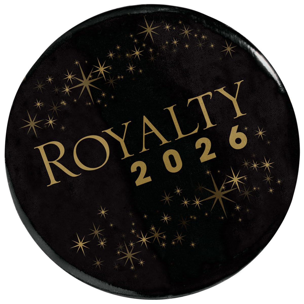 Anderson’s Homecoming Royalty 2026 Court Set with Gold & Black Satin Sash, Keepsake Button, High School Sash and Button for Homecoming Court, School Dance, Parade, Costume, Event, 2 Piece Set - Image 3