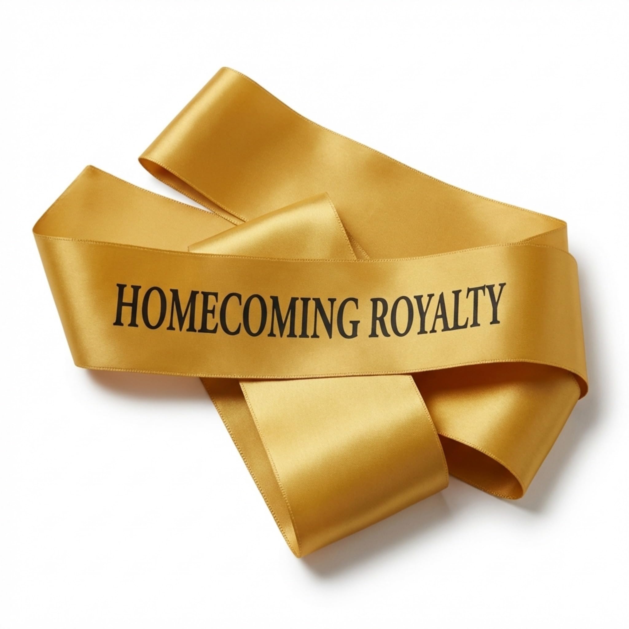Anderson's Homecoming Royalty Gold Satin Sash with Black Imprint, 3" x 72" Homecoming Royalty Sash for Royalty Coronation, Homecoming Night Accessories for Homecoming Court and Formal Events - Image 9