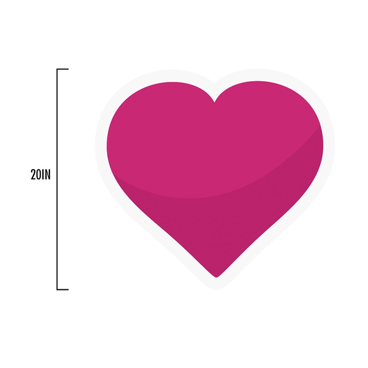Anderson's Hot Pink Heart Yard Sign, 20 Inches, Yard Card, Outdoor Décor, Lawn Décor - Image 3