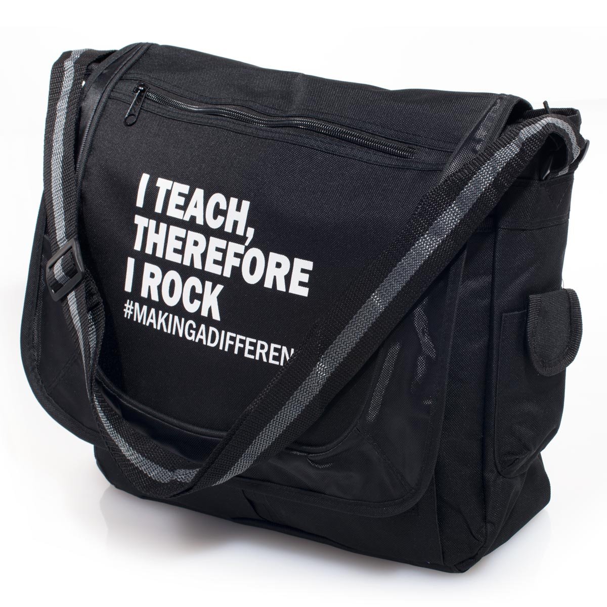 Anderson's I Teach Therefore I Rock 5-Piece Teacher Gift Set, Messenger Bag, Notebook, Tumbler, Sticky Notes & Pen – Teacher Appreciation for Elementary, Middle, High School & College Educators - Image 2