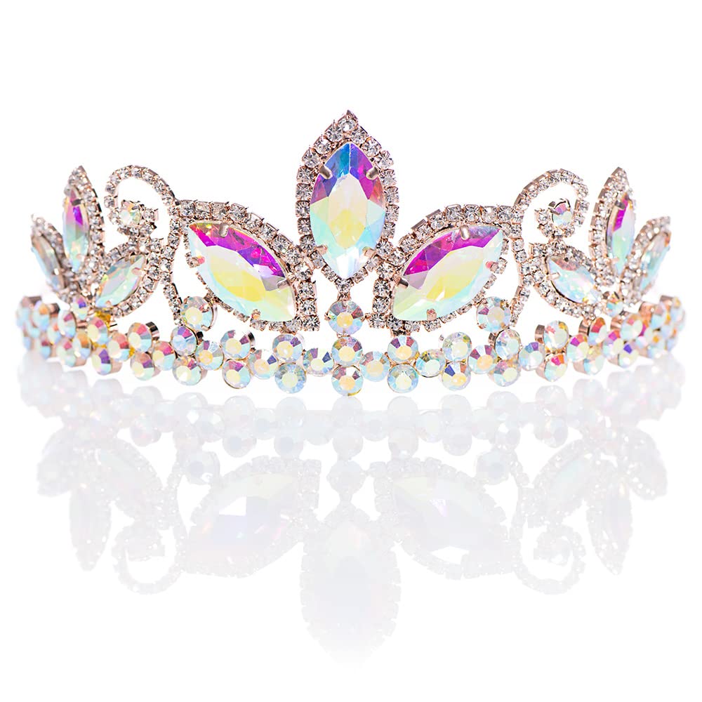 Anderson’s Kimana Rhinestone Tiara, 2 3/4 Inch Silver Metal Crown with Clear Faux Diamonds for Prom, Homecoming Queen, Wedding Bridal Party, Sweet 16, Quinceañera, Birthday, Pageant, Theater Costume Accessory