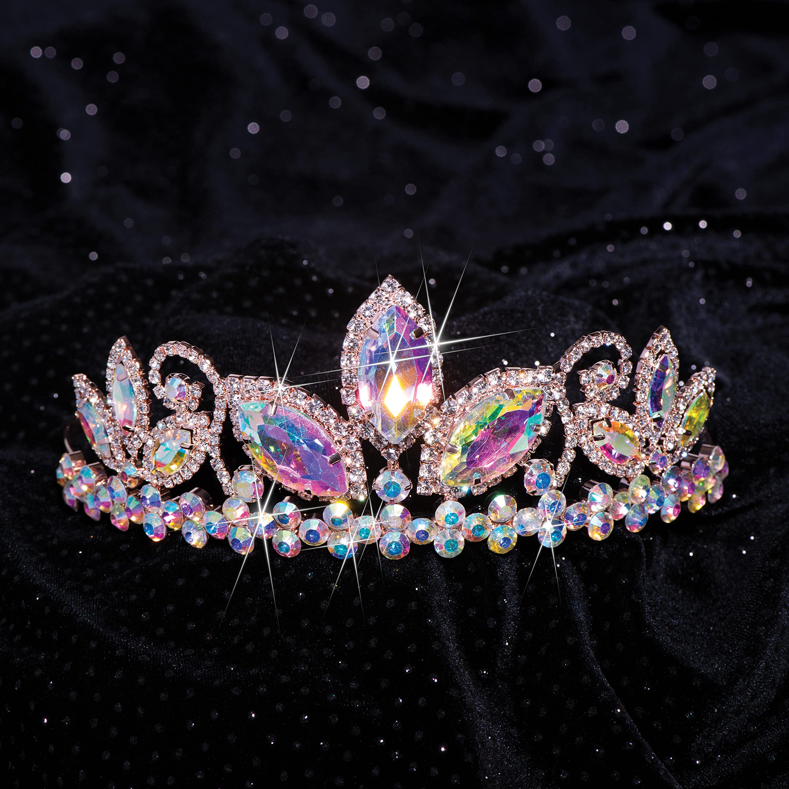 Anderson’s Kimana Rhinestone Tiara, 2 3/4 Inch Silver Metal Crown with Clear Faux Diamonds for Prom, Homecoming Queen, Wedding Bridal Party, Sweet 16, Quinceañera, Birthday, Pageant, Theater Costume Accessory - Image 9