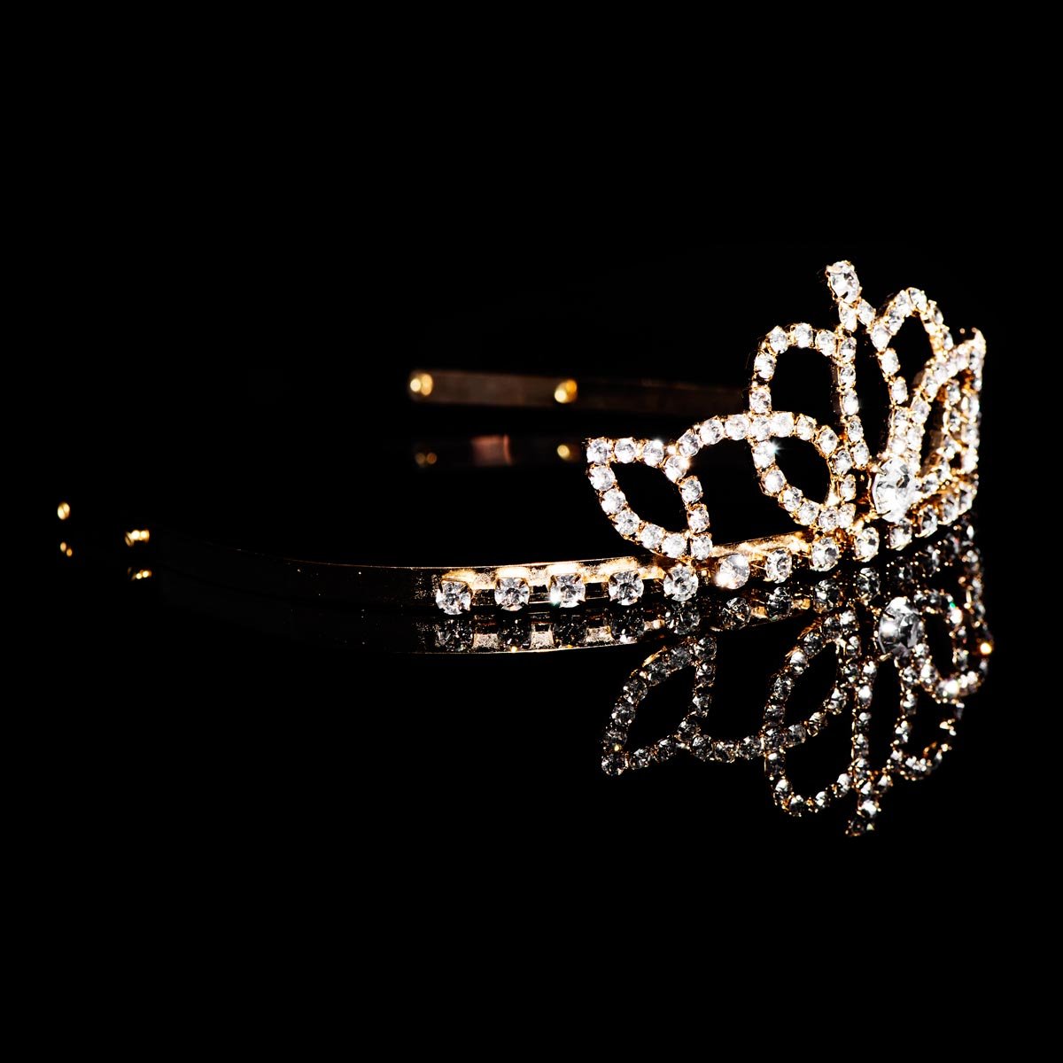 Anderson’s Lady-in-Waiting Tiara, 1.5" Gold Rhinestone Crown for Prom Queen, Pageants, Weddings, Quinceañeras, Birthdays, Sweet 16, Homecoming, School Dances, Costumes, Parties, and Events - Image 8