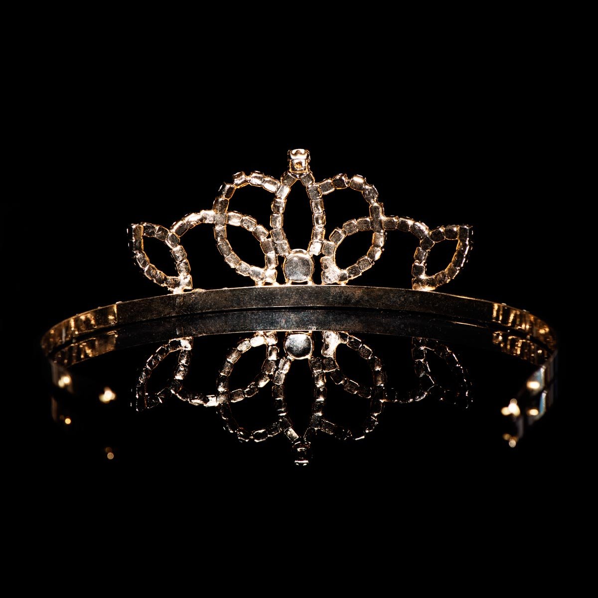 Anderson’s Lady-in-Waiting Tiara, 1.5" Gold Rhinestone Crown for Prom Queen, Pageants, Weddings, Quinceañeras, Birthdays, Sweet 16, Homecoming, School Dances, Costumes, Parties, and Events - Image 9
