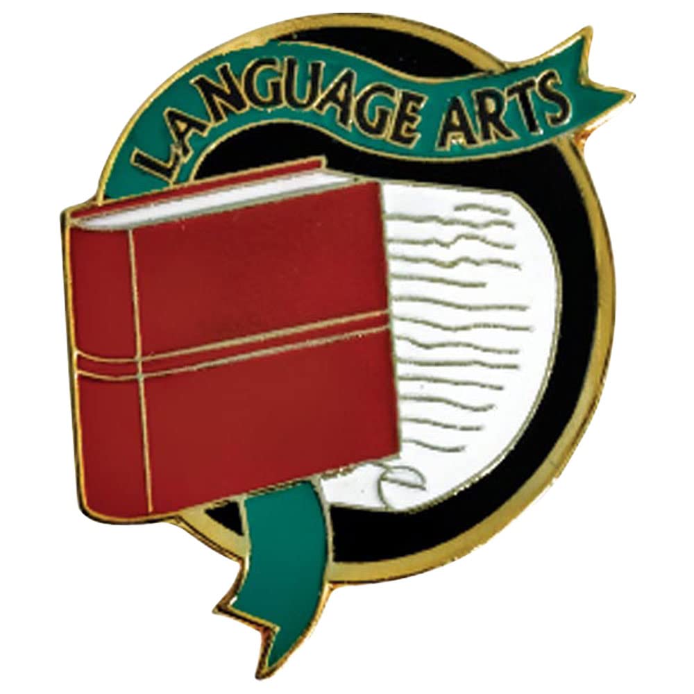 Anderson's Language Arts Pin Packs, Lapel Pins for Student Recognition, Perfect for Celebrating Literary Achievements, Reading Clubs, Writing Competitions, Classroom Excellence, School Events