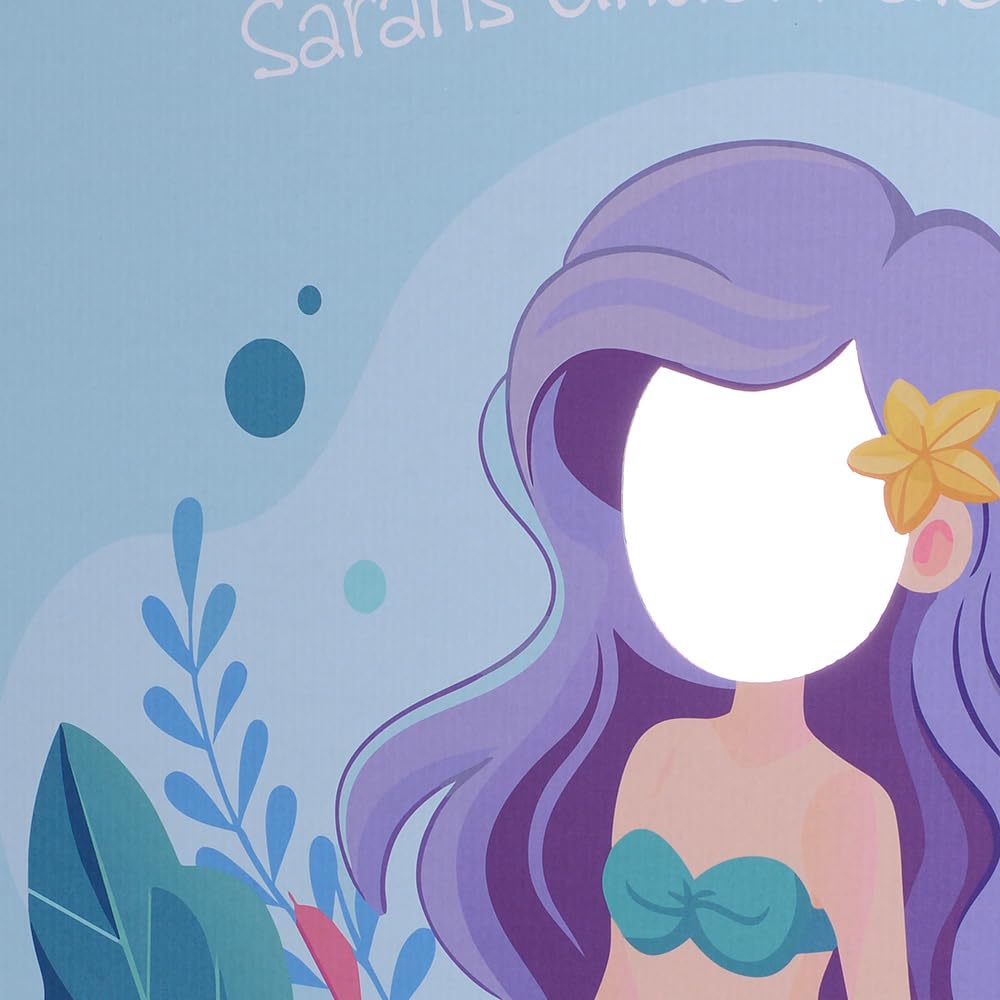 Anderson’s Lifesize Custom Mermaid Stand-in Prop, Full-Color Cardboard Photo Booth Decoration for Under The Sea, Tropical, and Pirate-Themed Events - Image 4