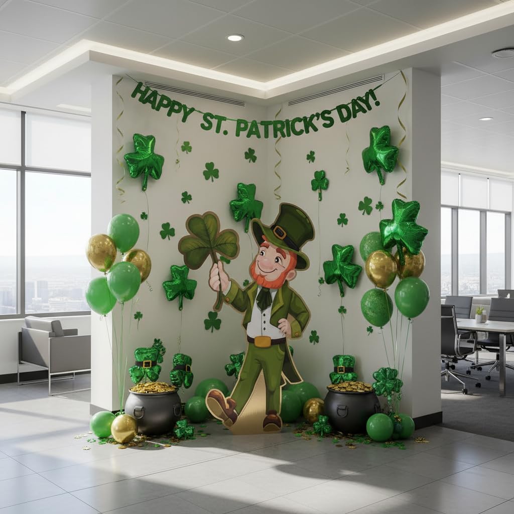 Anderson’s Lifesize St. Patrick’s Day Leprechaun Standup – 5'10" Cardboard Party Prop for Photo Booths, School Events, Parades, Bar Crawls & Holiday Parties - Image 6