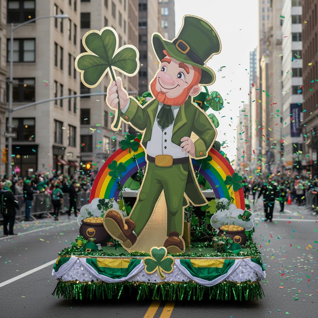 Anderson’s Lifesize St. Patrick’s Day Leprechaun Standup – 5'10" Cardboard Party Prop for Photo Booths, School Events, Parades, Bar Crawls & Holiday Parties - Image 8