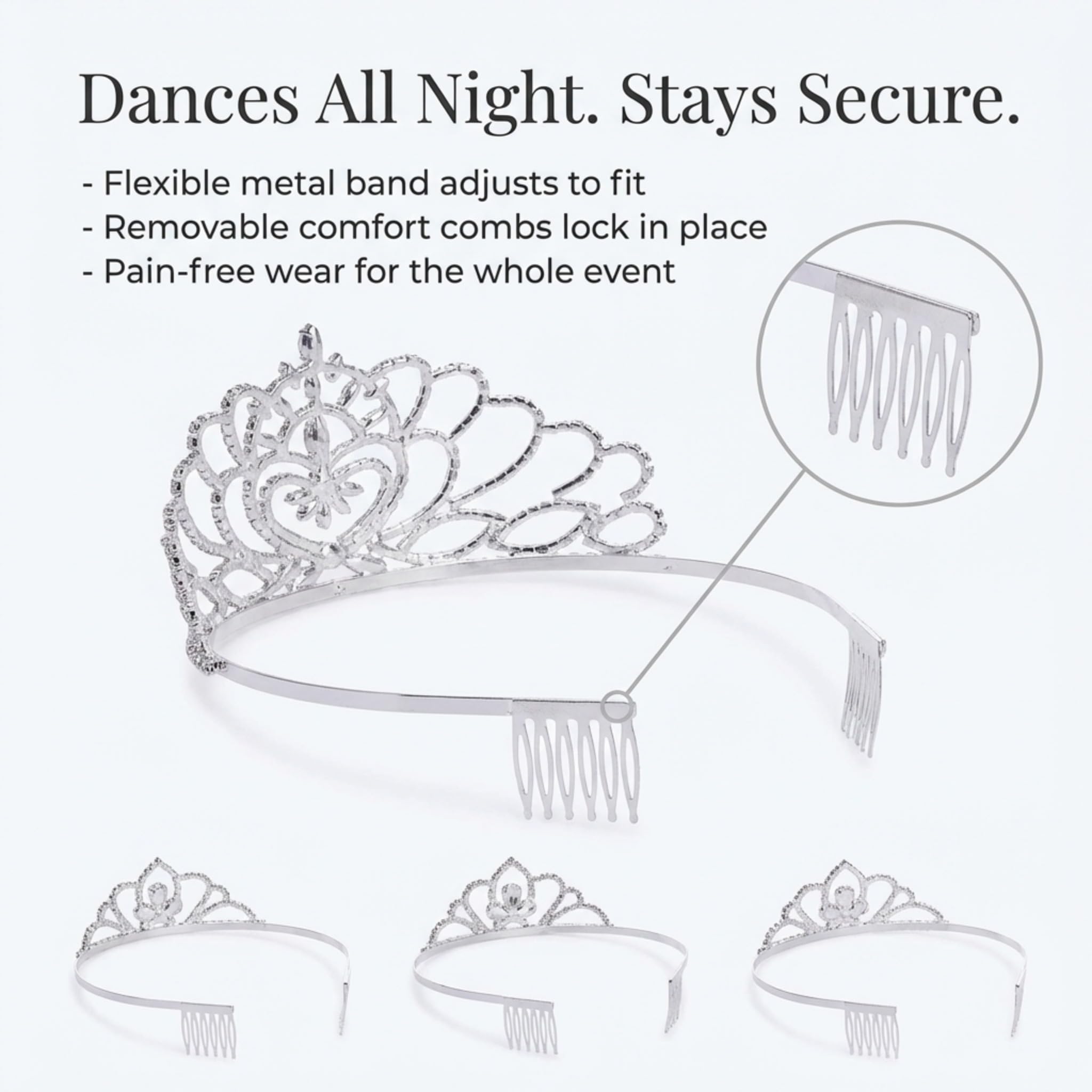 Anderson's Marissa Queen and Princess Tiara Sets, Women, Girls, Prom, Homecoming Coronation - Image 5