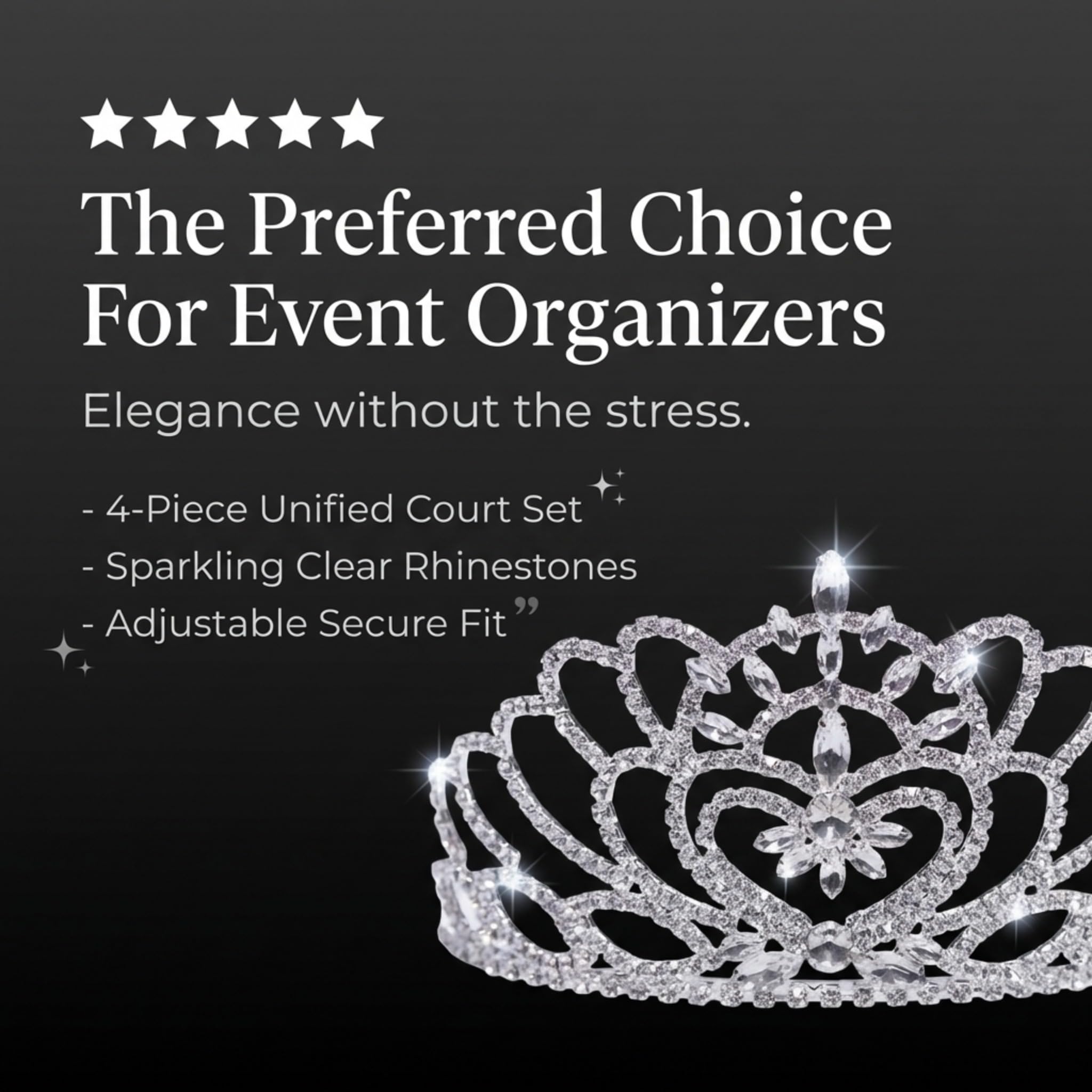 Anderson's Marissa Queen and Princess Tiara Sets, Women, Girls, Prom, Homecoming Coronation - Image 6