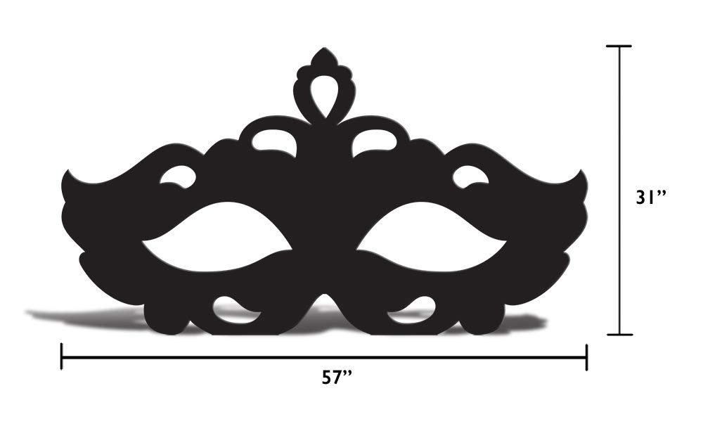Anderson's Masquerade Mask Silhouette Cardboard Cutout Silhouette - Image 6