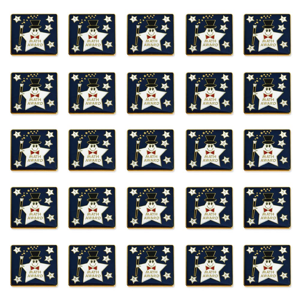 Anderson's Math Award Pin Packs, Lapel Pins for Scholastic Achievements, Student Recognition, Group Celebrations, Academic Excellence, and School Events - Image 2
