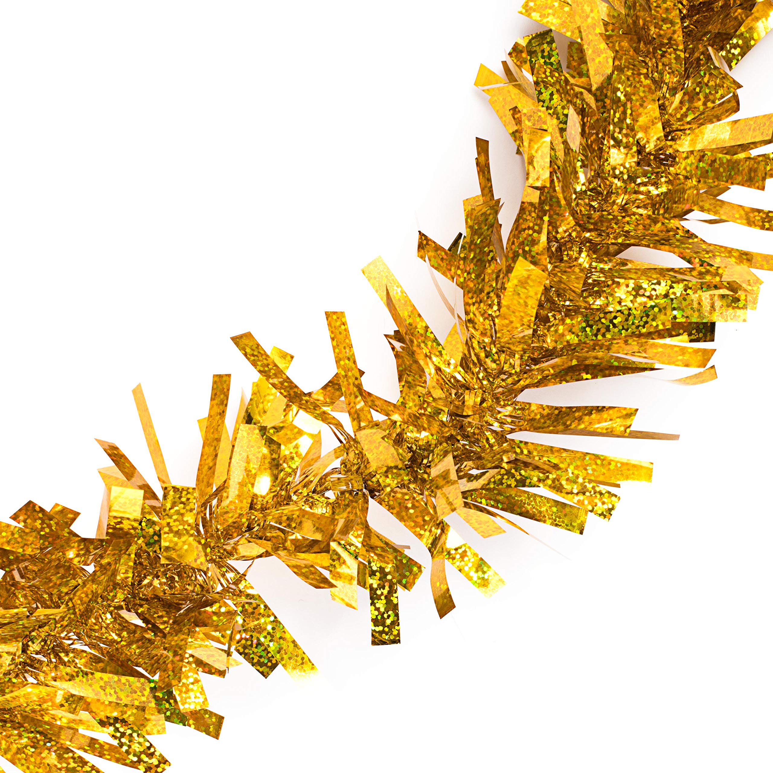 Anderson's Metallic Gold Sparkle Glitter Tinsel Twist Garland, 25ft Holiday Decoration, Christmas Tree Trim, Parade Float Decor, Party Supplies, Graduation, Indoor Outdoor Event Garland - Image 9