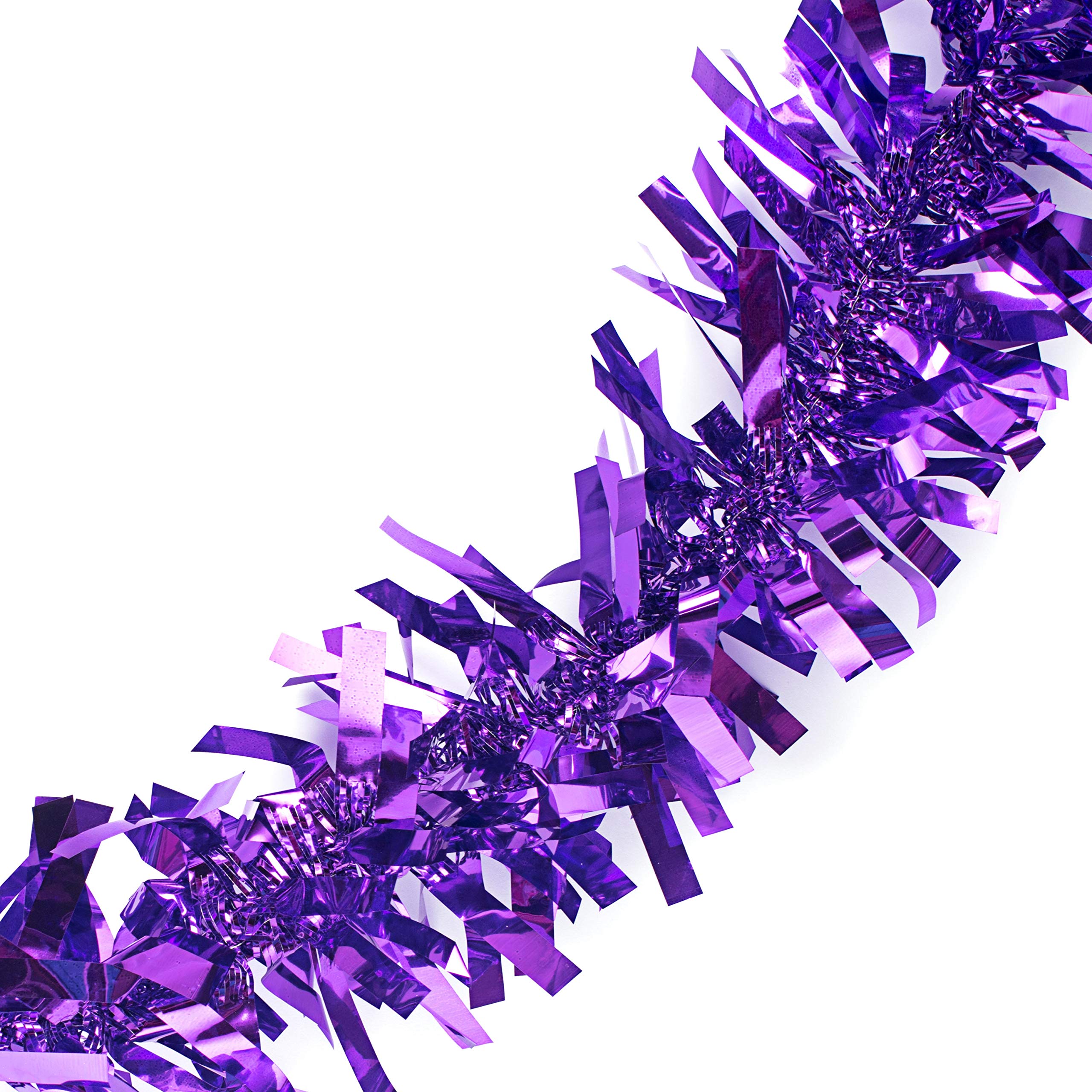 Anderson's Metallic Purple Tinsel Twist Garland, 25ft Holiday Decoration, Christmas Tree Trim, Parade Float Decor, Party Supplies, Halloween, Graduation, Indoor Outdoor Event Garland - Image 9