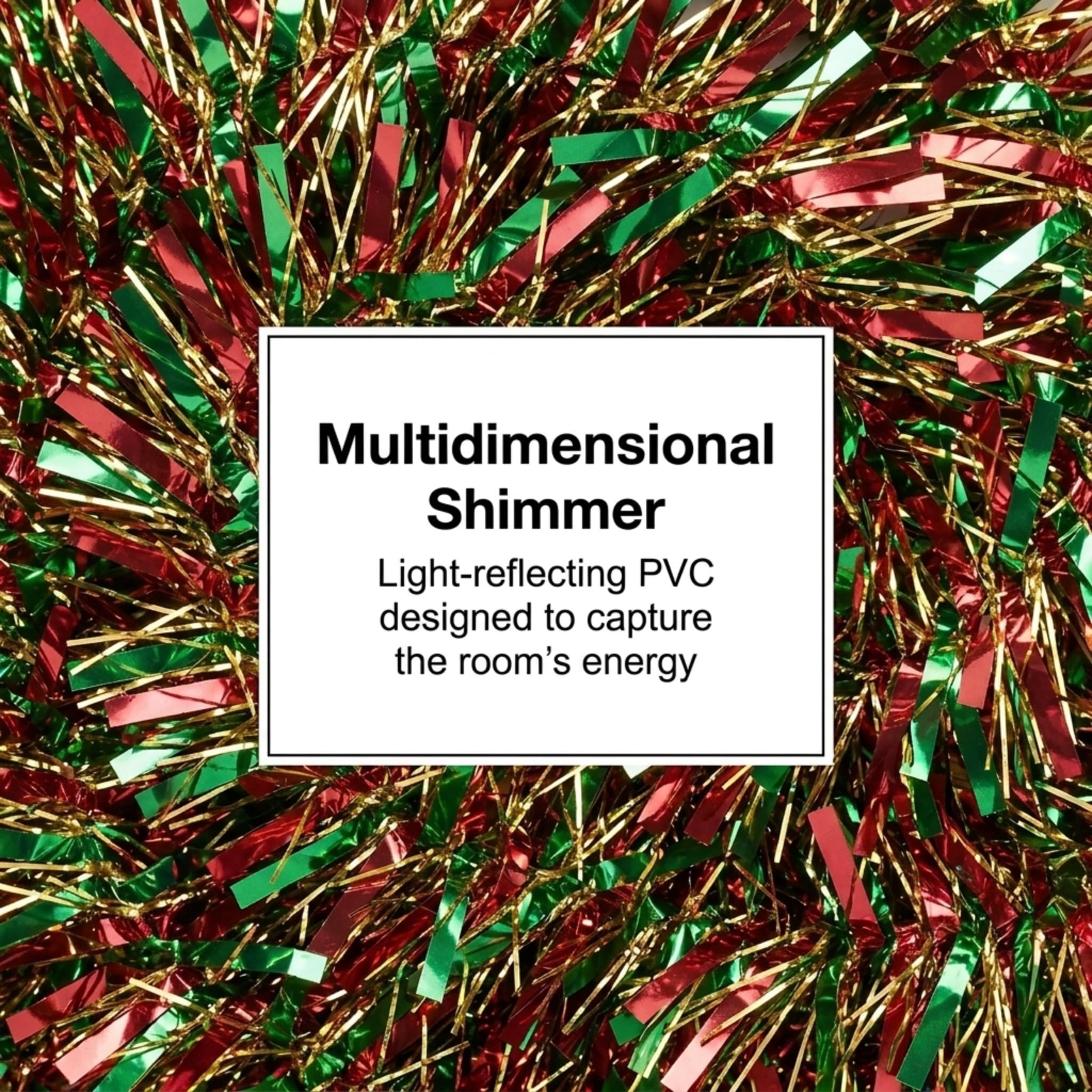 Anderson's Metallic Red, Green & Gold Tinsel Twist Garland, 25ft Holiday Decoration, Christmas Tree Trim, Parade Float Decor, Party Supplies, Halloween, Graduation, Indoor/Outdoor Event Garland - Image 4