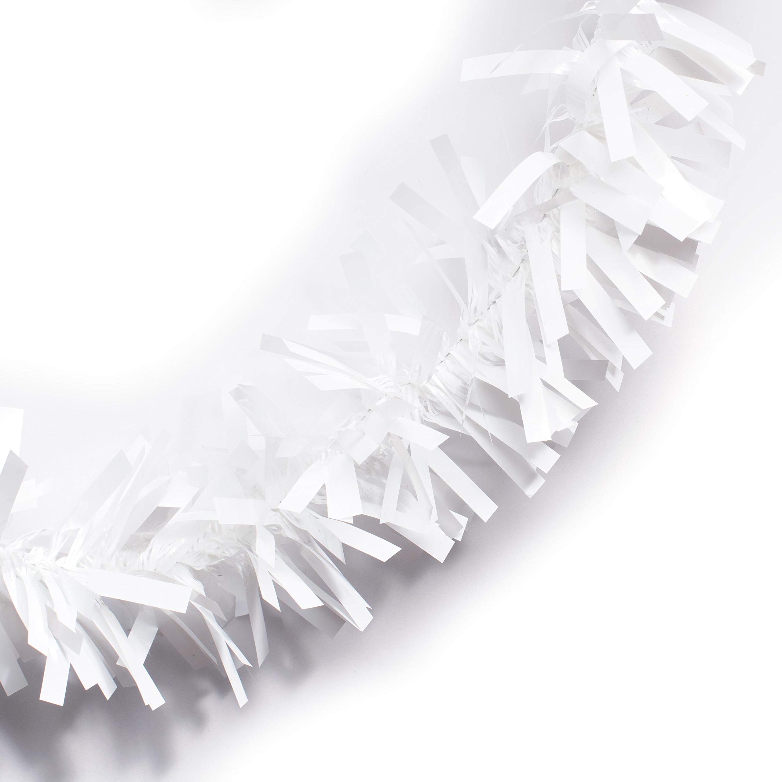 Anderson's Metallic White Tinsel Twist Garland, 25ft Holiday Decoration, Christmas Tree Trim, Parade Float Decor, Party Supplies, Halloween, Graduation, Indoor/Outdoor Event Garland - Image 9
