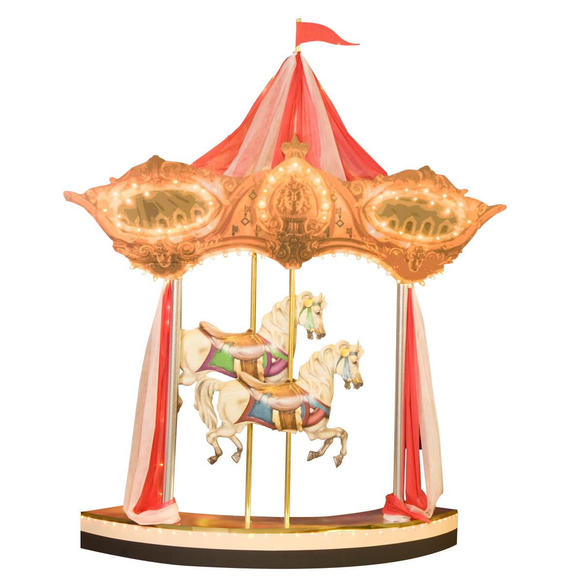 Anderson's Mighty Merry-Go-Round Light-Up Standup Kit, Carnival Theme, Props, Event Décor, Photo Booth, Photo Ops