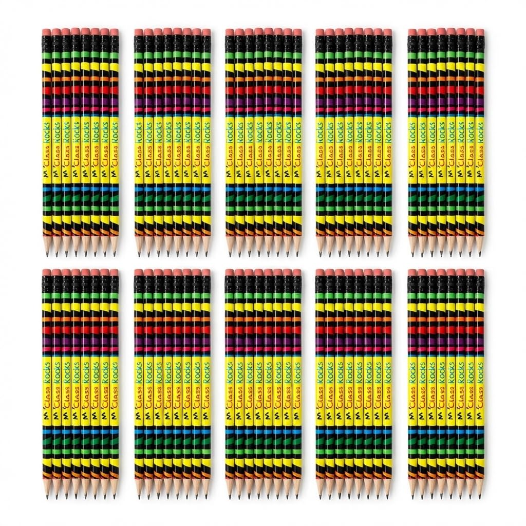 Anderson's, My Class Rocks Pencils, Set of 100, School Pencils, Keepsakes, Giveaways - Image 9