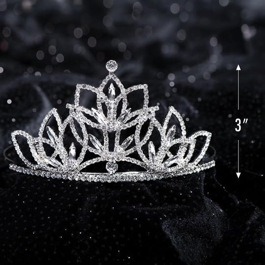 Anderson’s Olive Rhinestone Tiara, 3" High Hand‑Crafted Silver Band Crown with Sparkling Clear Gemstones, Adjustable Fit with Secure Combs, Elegant Accessory for Weddings, Prom Queen, Homecoming, Pageants, Quinceañeras, and Sweet 16 Celebrations - Image 6