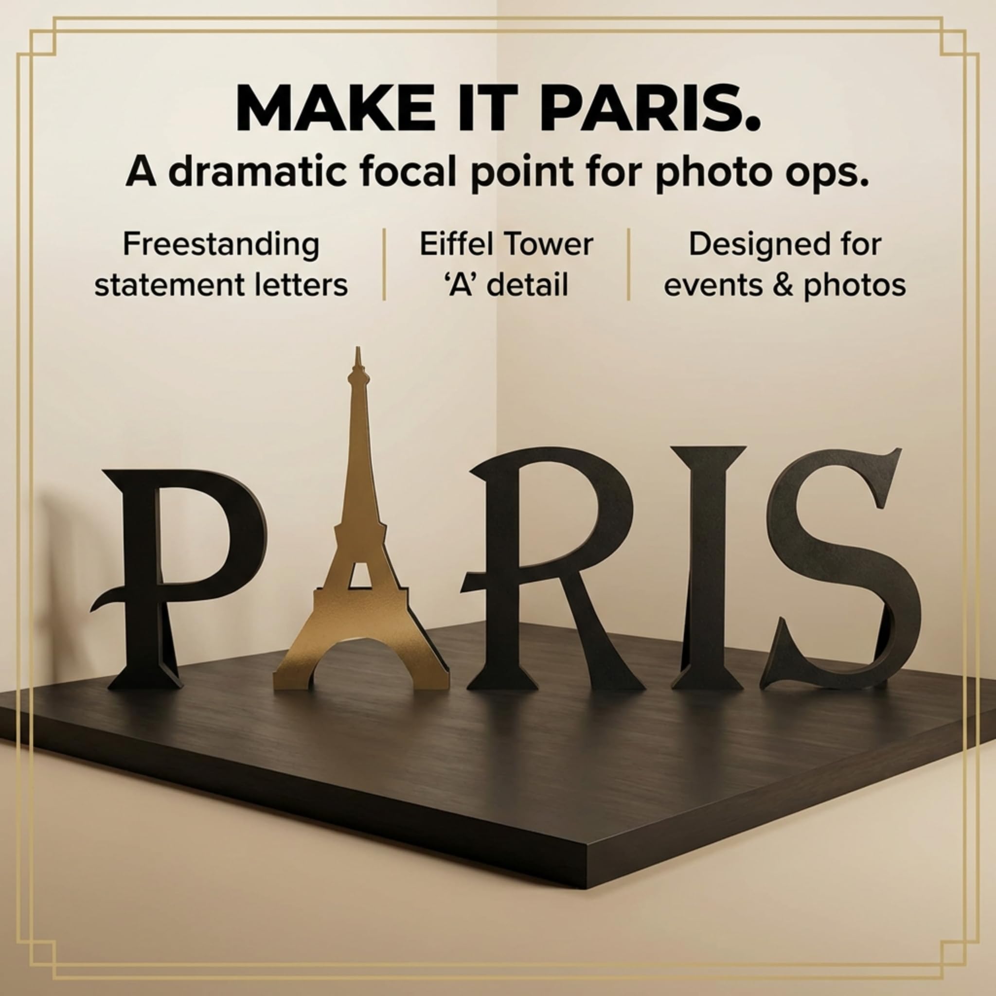 Anderson's Paris Letters Decorative Kit, Prom Decorations, Party Decorations, Event Décor, Props, Photo Ops - Image 7