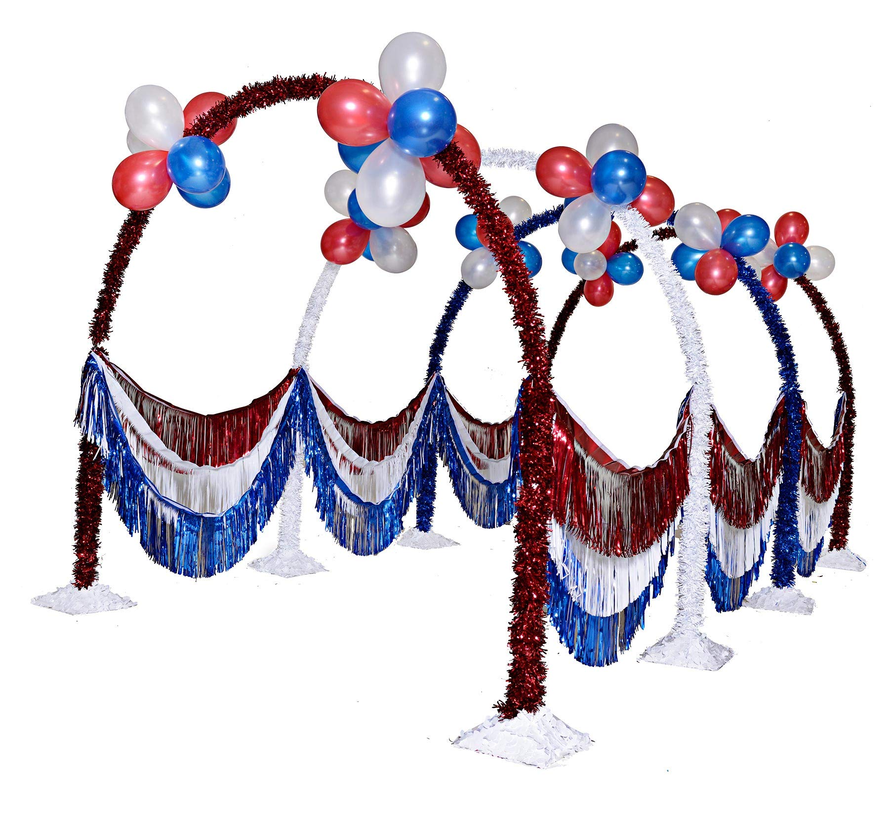 Anderson's Patriotic Arch Tunnel Kit, Parade Float Decorations, Parade Float Decorations for Trailer, 4th of July Parade, Patriotic Decorations