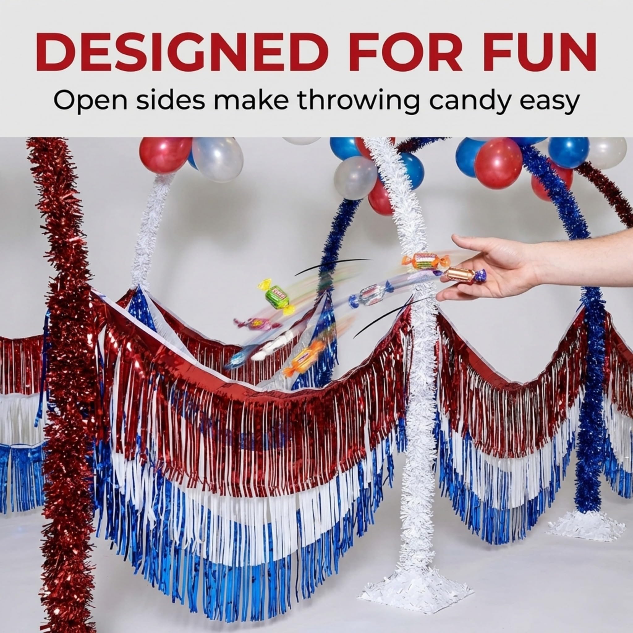 Anderson's Patriotic Arch Tunnel Kit, Parade Float Decorations, Parade Float Decorations for Trailer, 4th of July Parade, Patriotic Decorations - Image 7