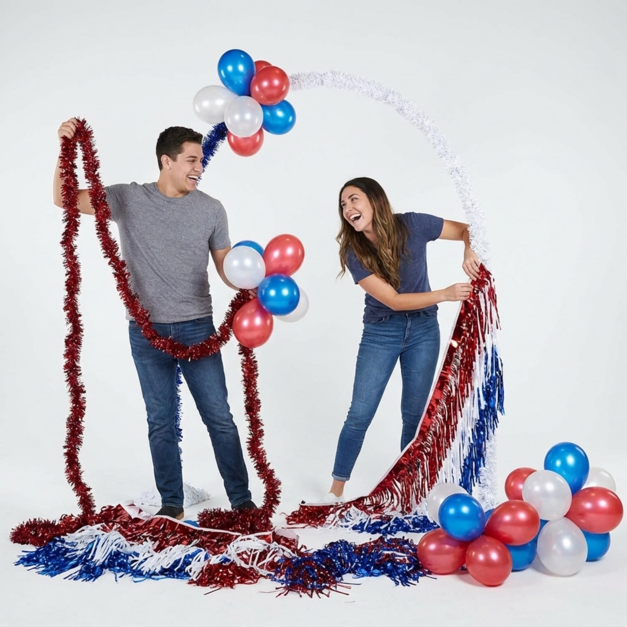 Anderson's Patriotic Arch Tunnel Kit, Parade Float Decorations, Parade Float Decorations for Trailer, 4th of July Parade, Patriotic Decorations - Image 9