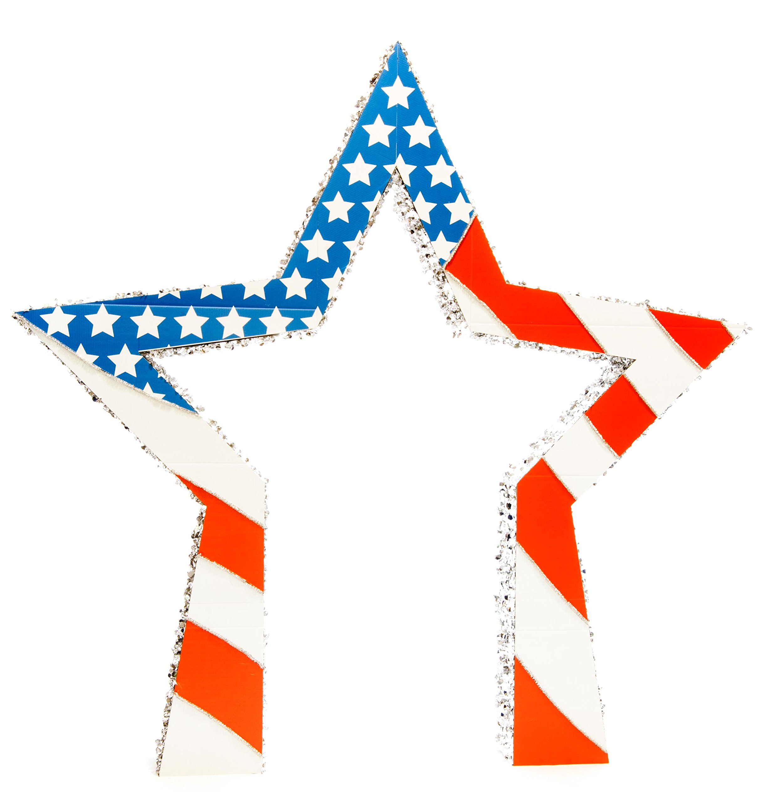 Anderson's Patriotic Grand Star Arch Kit, Parade Float Decorations for Trailer, 4th of July Parade, Patriotic Decorations