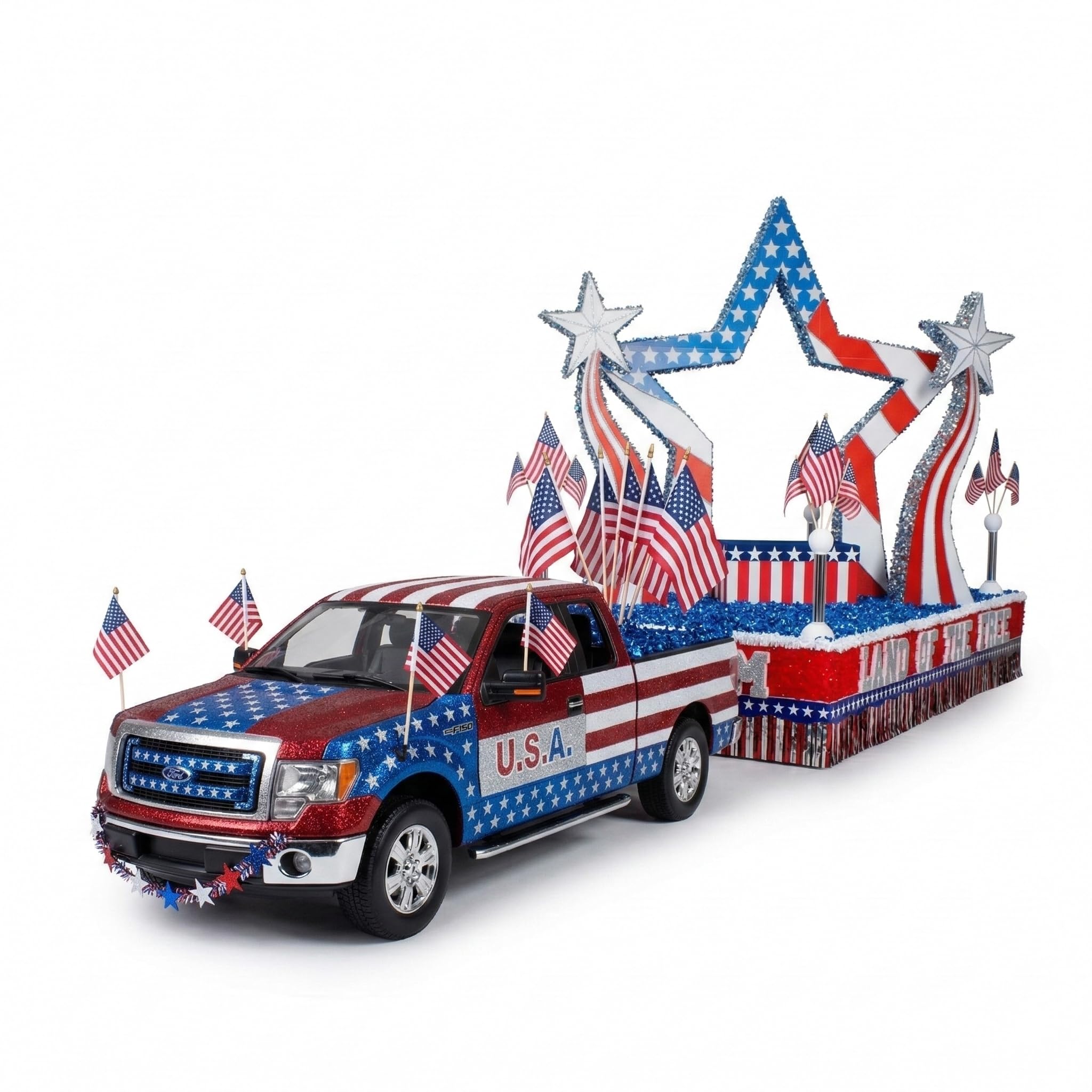 Anderson's Patriotic Grand Star Arch Kit, Parade Float Decorations for Trailer, 4th of July Parade, Patriotic Decorations - Image 2