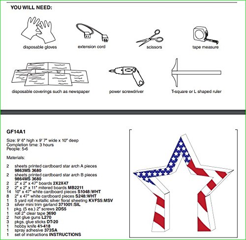 Anderson's Patriotic Grand Star Arch Kit, Parade Float Decorations for Trailer, 4th of July Parade, Patriotic Decorations - Image 9