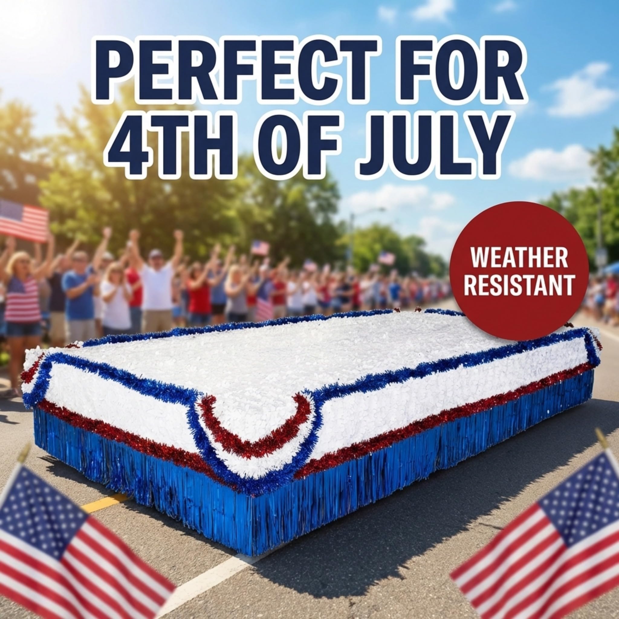 Anderson's Patriotic Parade Float Trailer Bed Kit, Patriotic Parade Float Decorations for Trailer, 4th of July, Memorial Day Decorations - Image 7