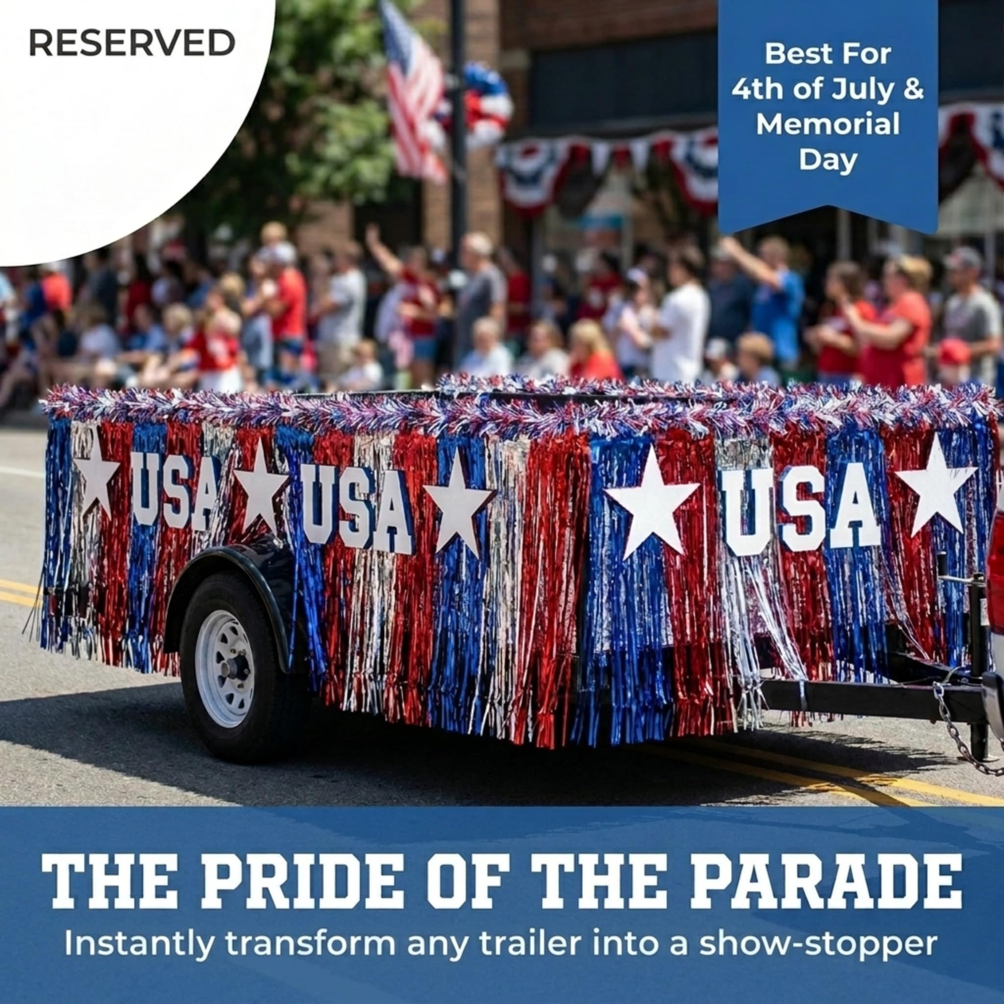 Anderson's Patriotic USA Parade Float Letters Kit, Parade Decorations, Parade Float Decorations for Trailer, 4th of July Parade, Patriotic Decorations - Image 6