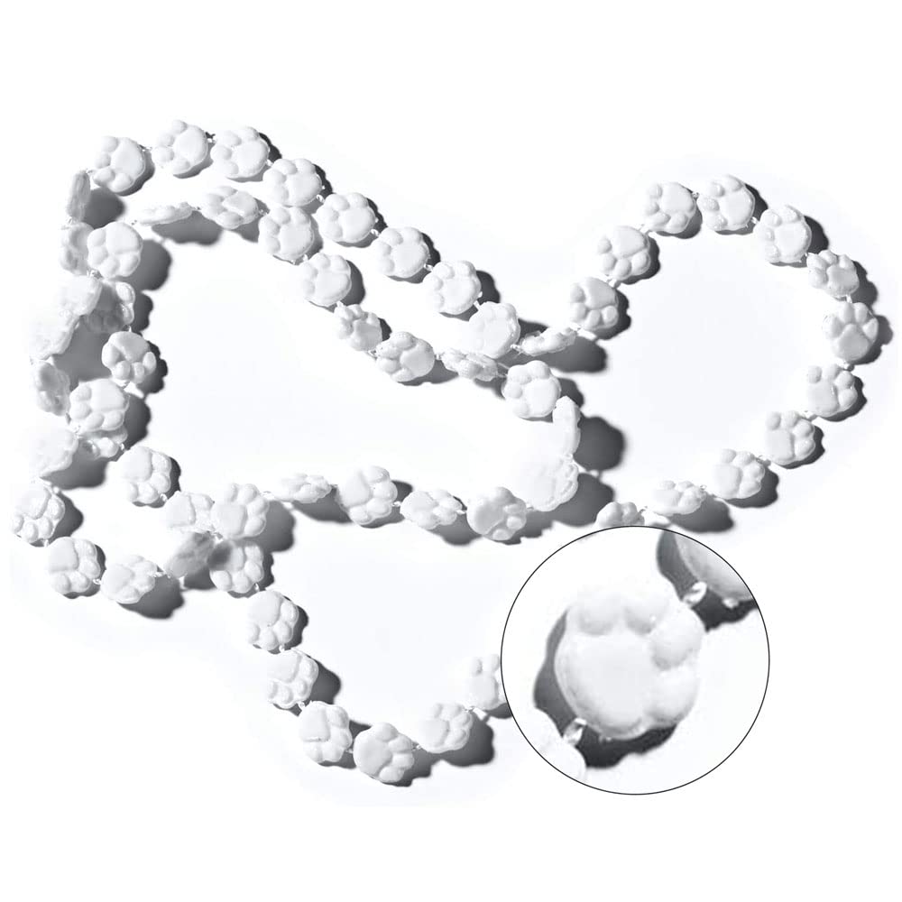 Anderson's Paw Bead Necklace Set, Paw Print Necklaces in Team Combination Colors, School Spirit, Pet Parties, Fundraisers, Game Day, Birthday Favors & Mascot Accessories for Kids, Fans & Communities, 24-Pack - Image 3