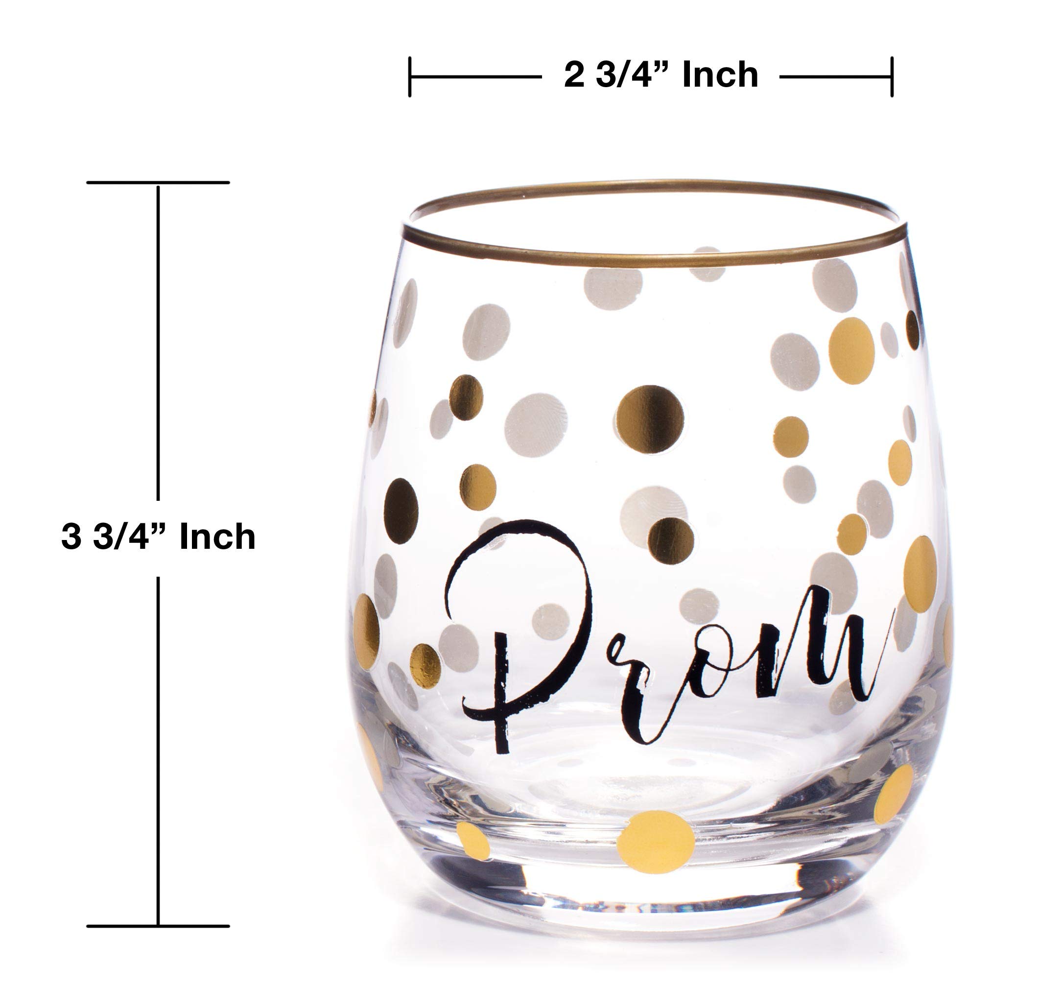 Anderson's Playful Elegance Prom Tumbler Lowball Glass, 6 Ounces - Pack of 4 - Image 2