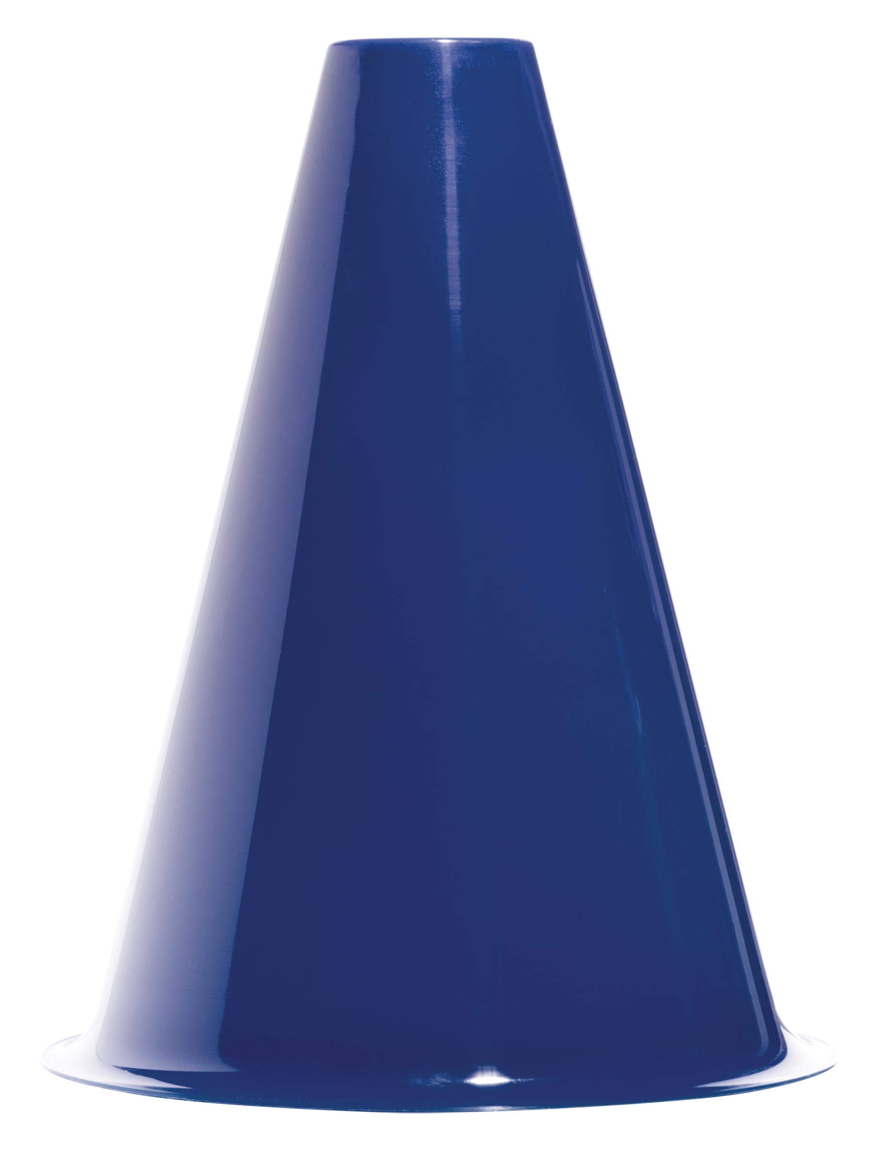 Anderson's Premium Navy Blue 8" Megaphone Noisemaker Boost School Spirit Cheerleader Sports Football Basketball Homecoming Squad Team Party Dance Club Parade Competition Performance Fan Pack of 10