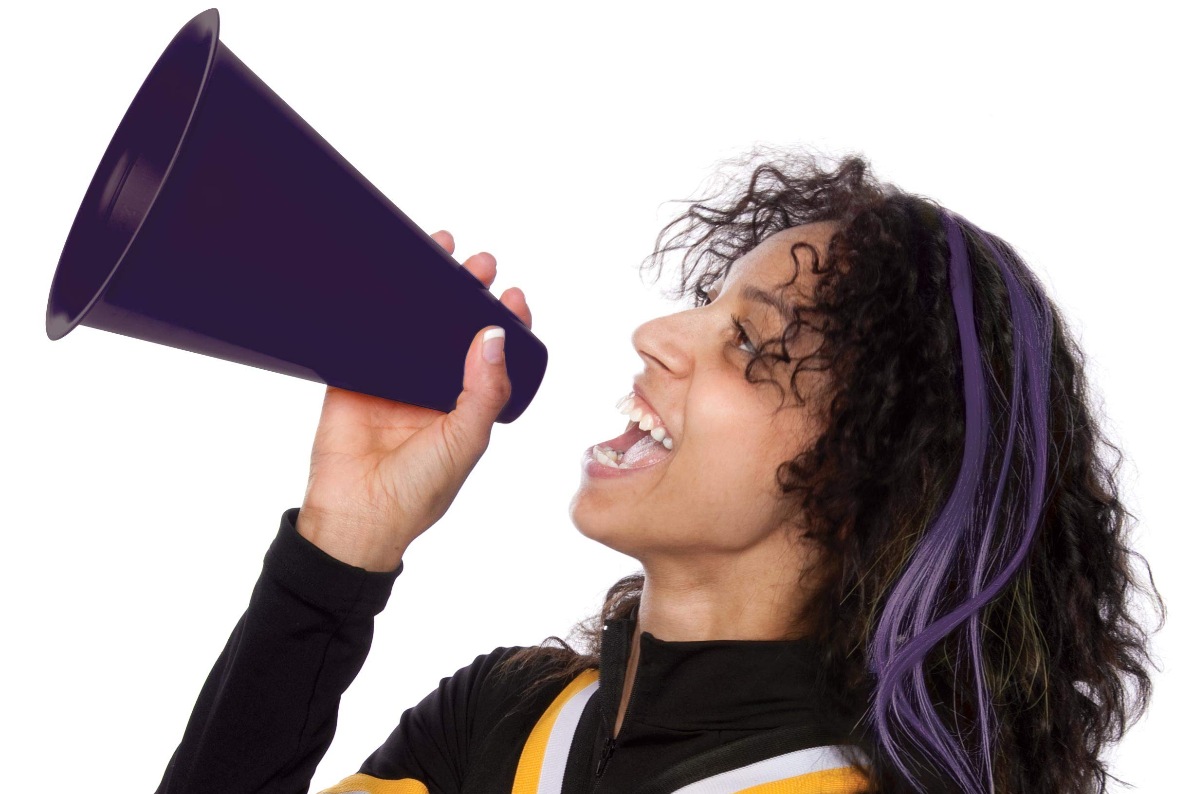 Anderson's Premium Purple 8" Megaphone Noisemaker Boost School Spirit Cheerleader Sports Football Basketball Homecoming Squad Team Party Dance Club Parade Competition Performance Fan Pack of 10 - Image 2
