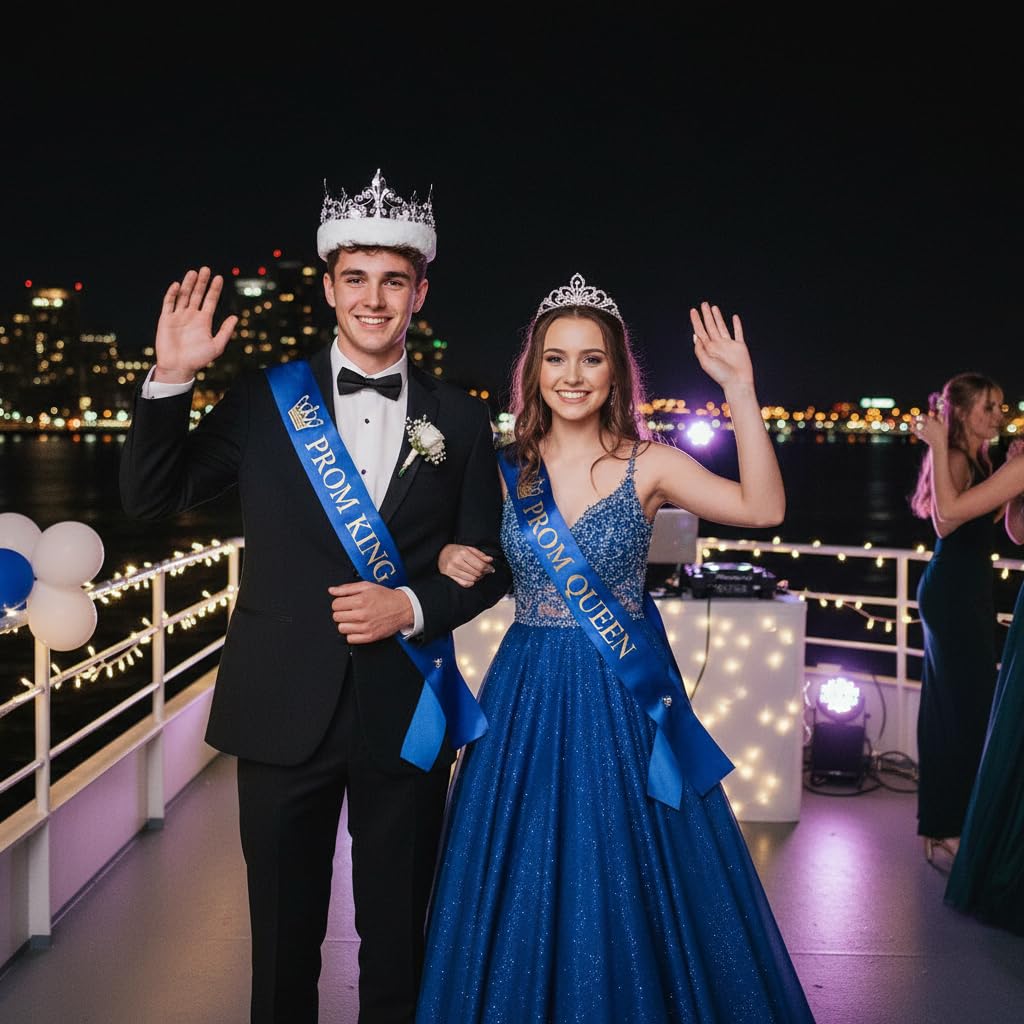 Anderson's Prom Royalty 2024 Sashes and Sets, Prom Coronation, Sashes, Crowns, Tiaras, Sets - Image 5