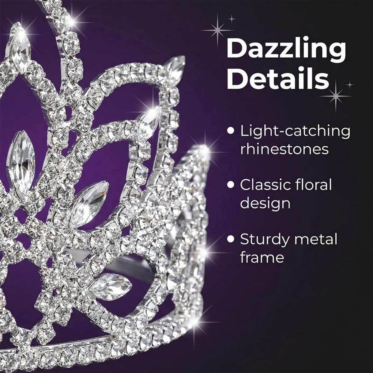 Anderson's Prom Royalty Set - Rhinestone Tiara, King Crown, Sashes, Buttons - Image 6
